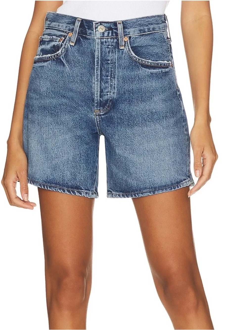 Citizens Of Humanity Marlow Long Vintage Short in Amaretto